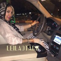 عکس لیلا اوتادی در ماشین شخصی اش 94