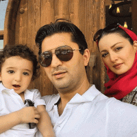 عکس دیده نشده شیلا خداداد و همسر و فرزندش مرداد 94