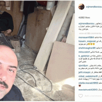 عکس صورت مشت خورده برزو ارجمند مرداد 94