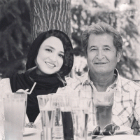 عکس کمیاب از گلاره عباسی و پدرش در کنار هم