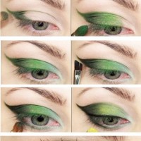 چگونه سایه چشم سبز رنگ شیک بزنیم